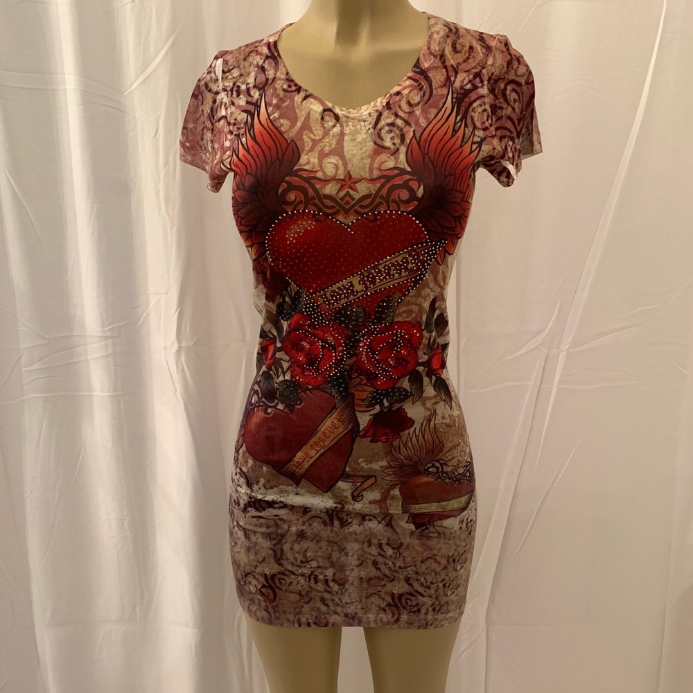 GRAPHIC LOVE FOREVER PRINT DRESS